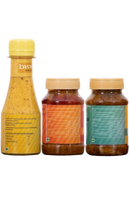 Kasundi (Mustard Sauce) & Aam Kasundi (Sweet & sour) - Pack of 3 (100g each) - Image 2