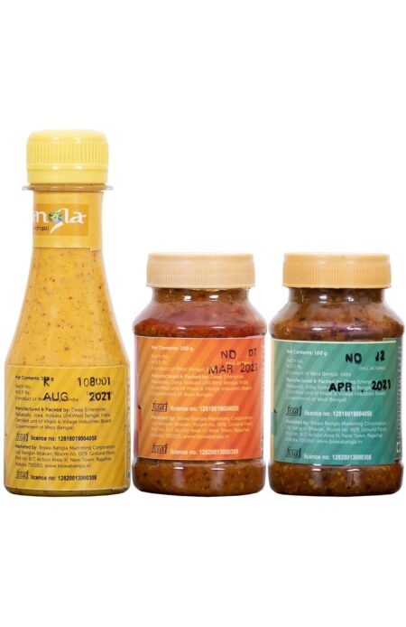Kasundi (Mustard Sauce) & Aam Kasundi (Sweet & sour) - Pack of 3 (100g each) - Image 3