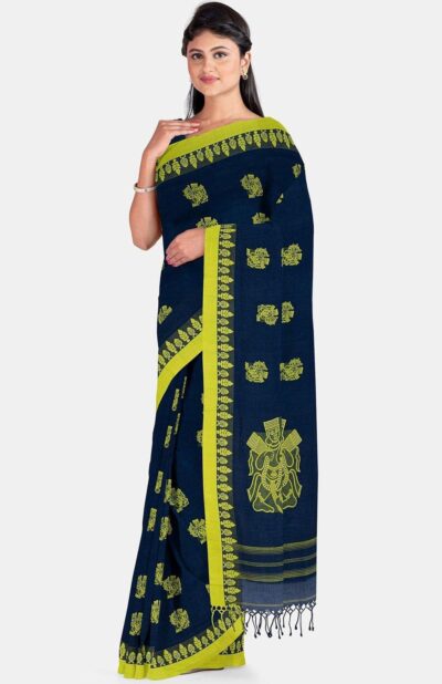 Handspun Cotton Tangail Saree