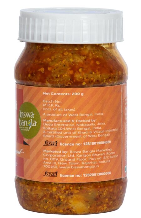 400g Aam Kasundi (Mango-Mustard Sauce / Pickle) - Sour - set of two packs - Image 3