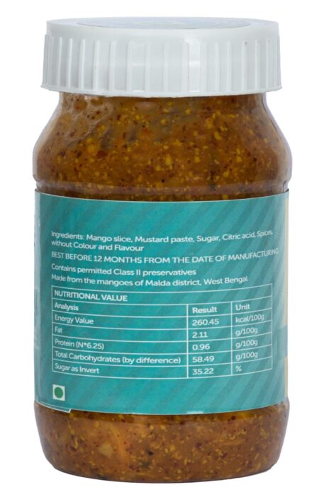 400g Aam Kasundi (Mango-Mustard Sauce / Pickle) - Sweet & Sour -  set of two packs - Image 7