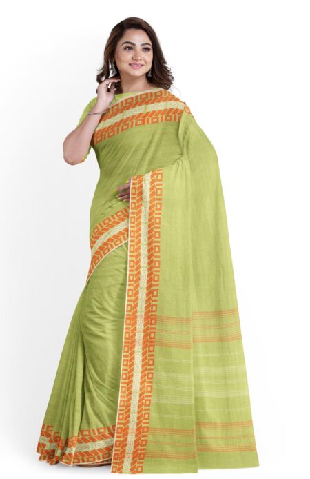Handwoven Cotton-Bamboo Fibre Saree - Image 2
