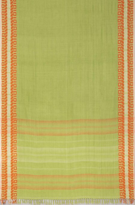 Handwoven Cotton-Bamboo Fibre Saree - Image 3