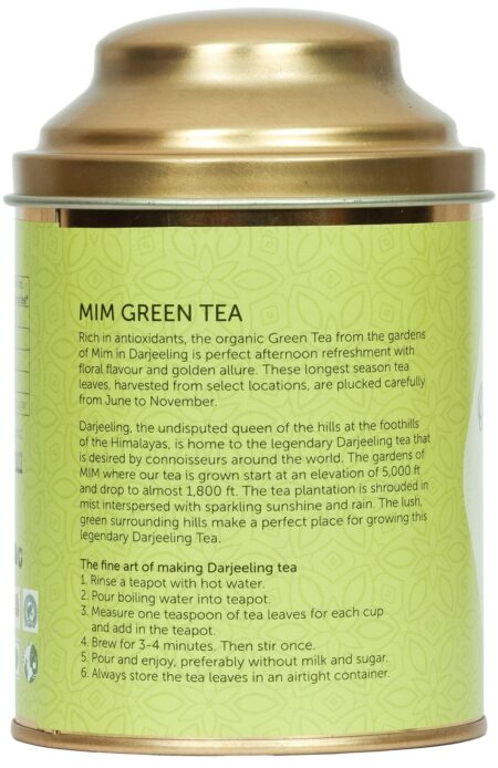 100g Organic Darjeeling Green Tea from MIM Tea Garden - Image 2