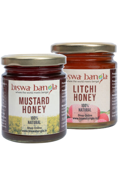 500g Honey from Malda (Mustard / Litchi ) - set of two packs