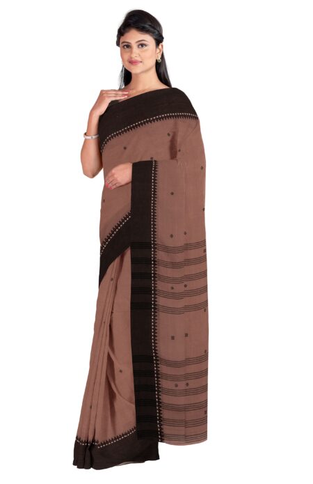 Sober colour Begumpuri Printed Cotton Saree