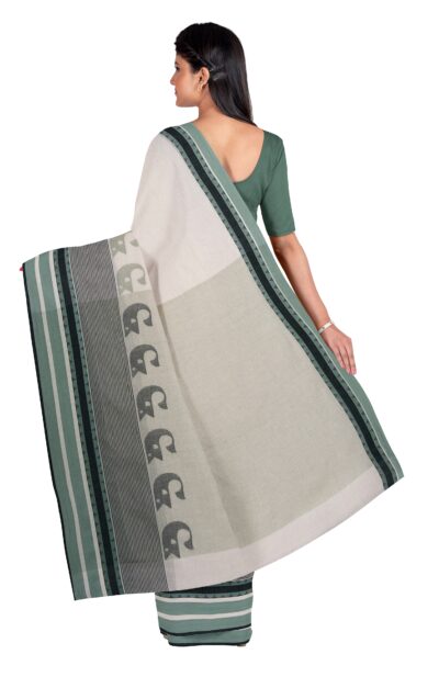 Gray Body Tangail Cotton Saree