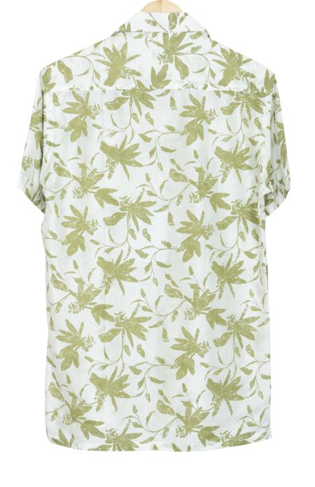Printed Cotton Shirt - White - Image 2