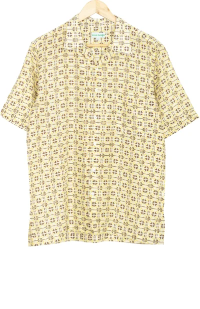 Printed Cotton Shirt - Yellow