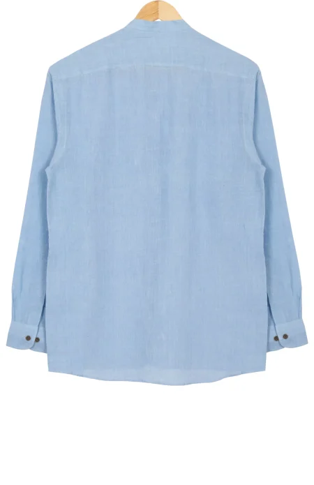 Linen Shirt - SKY BLUE - Image 2