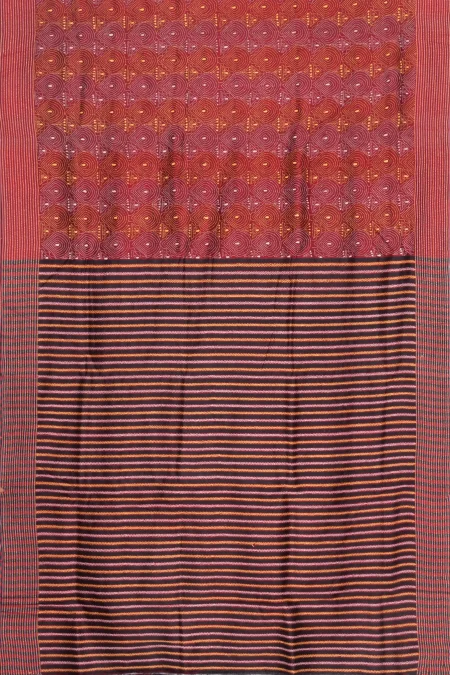Handcrafted Kantha Silk Saree - from Srishtishree - Image 4