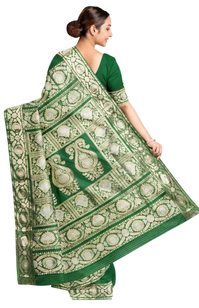 Baluchari Silk Saree - Green