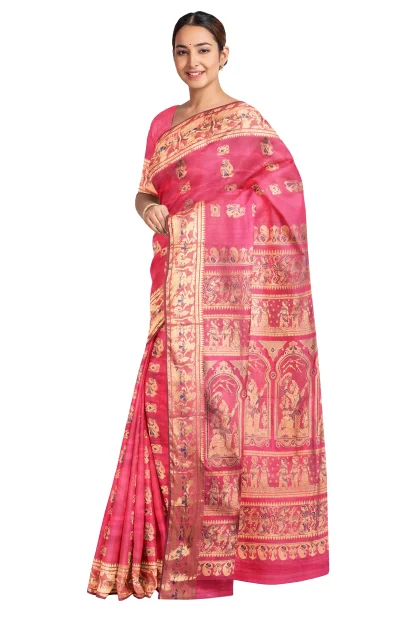 Swarnachari Silk Saree - from Banglar Saree
