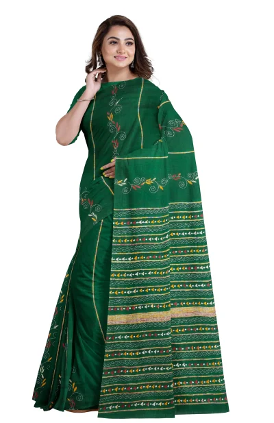 Khes Kantha Cotton Saree - From Tantuja
