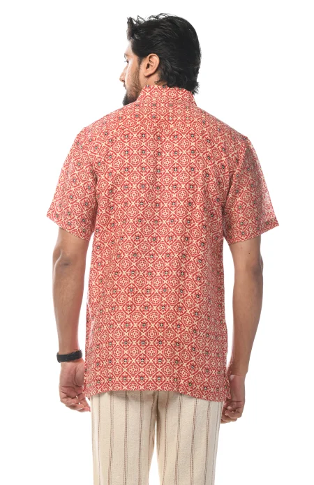 Printed Cotton Half Sleeves Shirt - from Srishtishree - Image 4