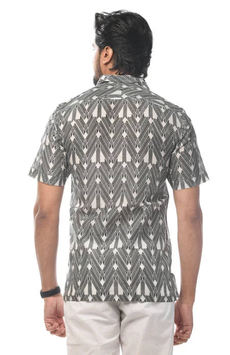 Printed Cotton Half Sleeves Shirt - from Srishtishree - Image 3