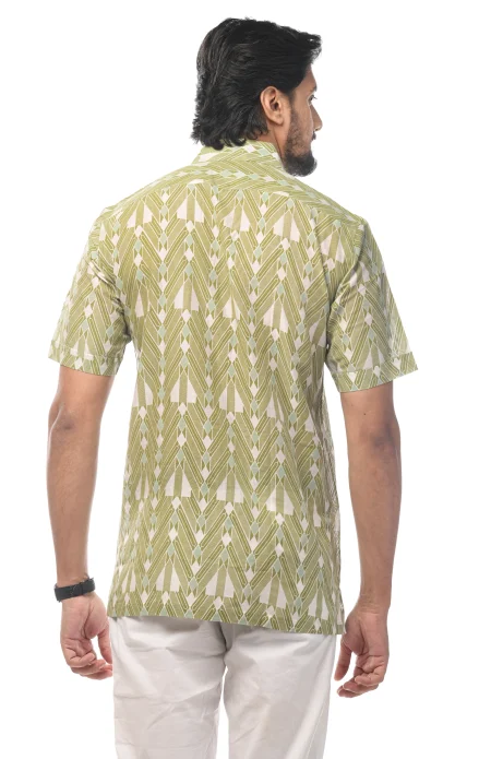 Printed Cotton Half Sleeves Shirt - from Srishtishree - Image 4