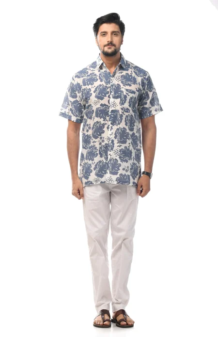 Printed Cotton Half Sleeves Shirt - from Srishtishree - Image 4
